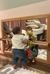 Miroir avec barre de brachiation